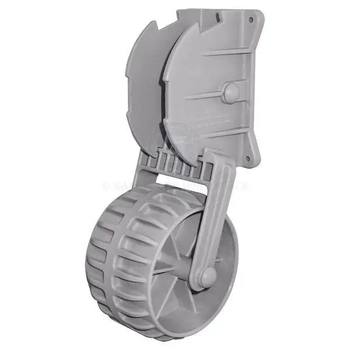 Dinghy Transom Dolly Wheel & Bracket Replacement Assembly - Pair