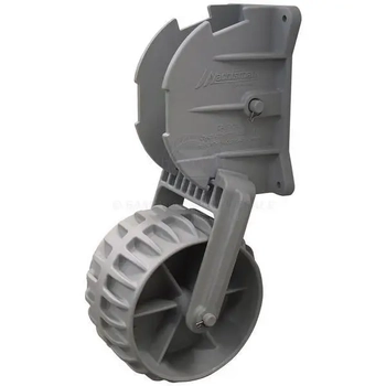 Dinghy Transom Dolly Wheel & Bracket Replacement Assembly - Single