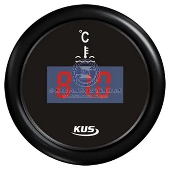 12/24V Black Digital Watertemp 52mm