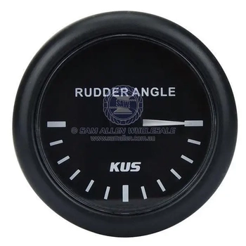 85mm Black Rudder Angle Indicator