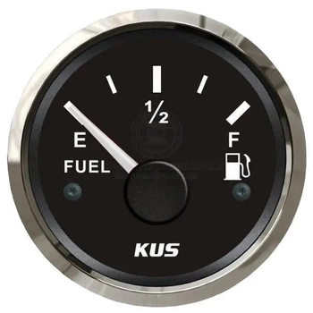 12/24V Black Ss Fuel Gauge 52mm
