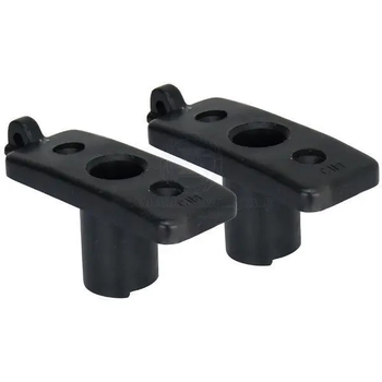 Rowlock Socket Top Mount Pair Black 100 X 18mm