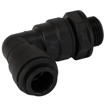 John Guest Adaptor 90° Swivel 12mm Tube To 3/8" Bspm