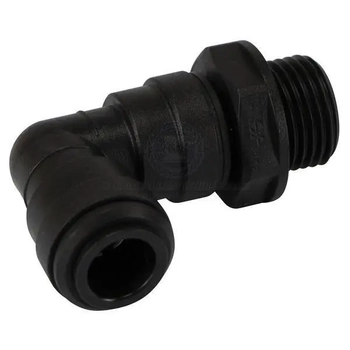 John Guest Adaptor 90° Swivel 12mm Tube To 1/2" Bspm