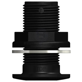Skin Fitting 1" Bsp Black