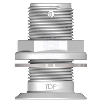 Skin Fitting 1" Bsp Recessed White Trudesign