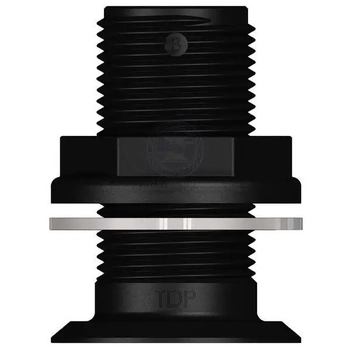 Skin Fitting 1" Bsp Recess Black Trudesign