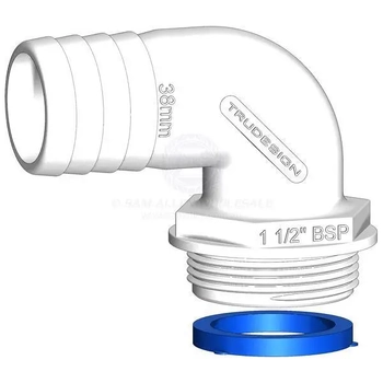 Aquavalve Hose Tail 90° 38mm
