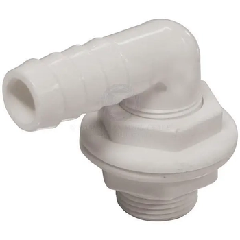 Bulkhead 90° 3/4" Tail Nylon