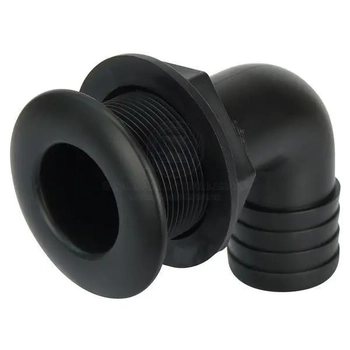 Skin Fitting 90° 1 1/2" Tail Nylon Boat Marine 45475