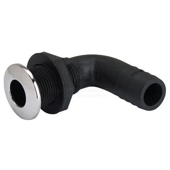 Skin Fitting 90° 3/4" Tail Ss Nylon