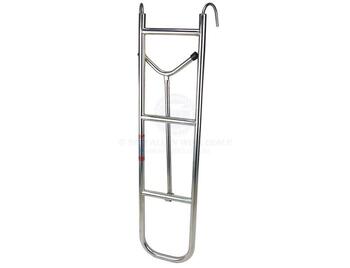 4 Step Stainless Steel Support Ladder with V Brace