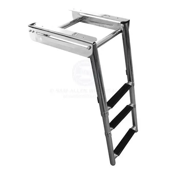 Relaxn 304G Stainless Steel 3 Step Telescopic Ladder