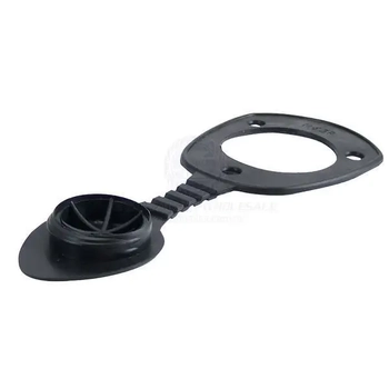 Rod Holder Cap - Oval Top Black