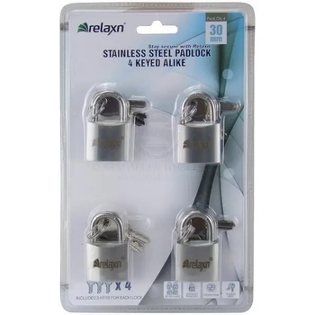 Ss 4*30mm Padlock Keyed Alike