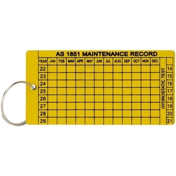 Fire Extinguisher Test Tag & Ring