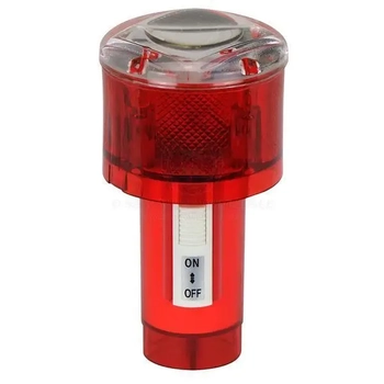 Red Flash Marker LED Light Solar Powered Boat Marine Safety