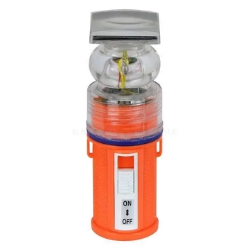 Waterproof 4x LED Flashing Marine Light Solar Powered Emergency Beacon Boat