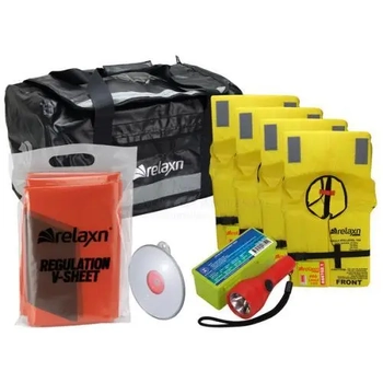 RELAXN Safety Gear Bag Kit - 4 Person - Suits 6m+ Boats