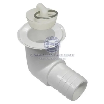 90 Deg.Sink Waste 25mm W/Plug