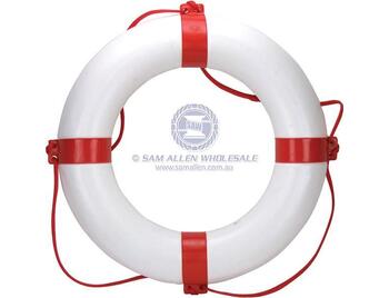RELAXN Pvc Life Buoy Red White 650Mm Boat Marine