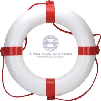 RELAXN Pvc Life Buoy Red White 650Mm Boat Marine