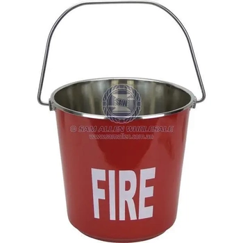 Standard Stainless Steel Safety Fire Bucket 9L Boat Marine Fishing