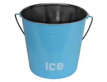 Stainless Steel Ice Bucket Light Blue 9L