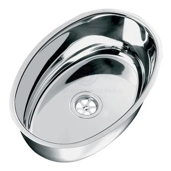 Oval S\S Sink 356X240X130