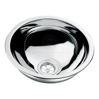 CAN Polished 316G Stainless Steel Round Sink Caravan Boat Marine