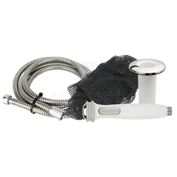 Shower Duoflo 8" Hose SS Horz. Mnt