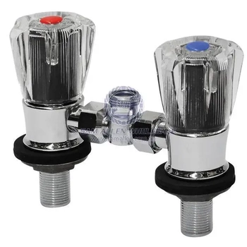 Cpb Twin Taps With Crystal Handle