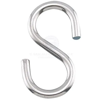 S Hook 50mmx6mm Zinc Plated
