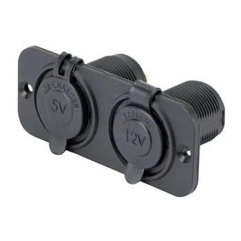 Charger Usb+/ Accessory Combo Black Flushmount