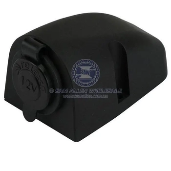 Surface Mount Socket Black 12/24V