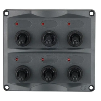 Switch Panel 6 Led 12V Boat Marine 530716 530716