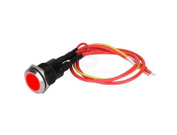 Switch Round with Red Back Light ON/OFF 12V 20AMP with Wire Harness