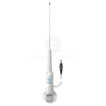 Antenna AM/FM 1.0m Lay Down Base White Seamaster Classic 5m Cable