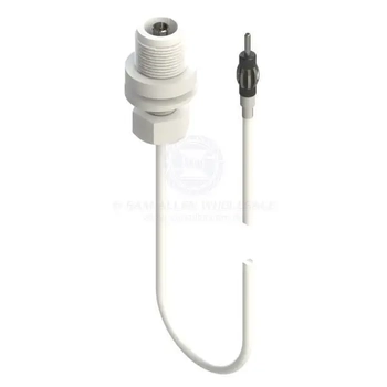 Antenna Base Thru-Deck 5m Cable Wht Seamaster Pro AM/FM
