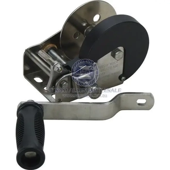 304G Stainless Steel Hand Winch 3:1 Ratio 270kg 2-Way Pull Boat Trailer Marine