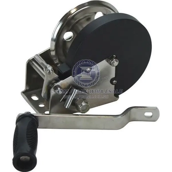304G Stainless Steel Hand Winch 4.1:1 Ratio 545kg 2-Way Pull Boat Trailer Marine