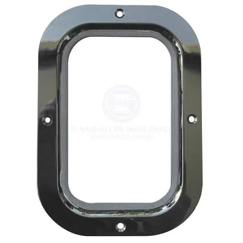 Flushmount 162mm Rect. Chrome