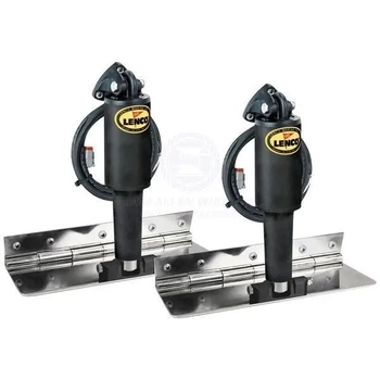 Lenco Limited Space Trim Tab Kit Electro Polished 12V 4x12inch XDS Actuators