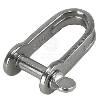 4mm S/S Flat D/Shackle