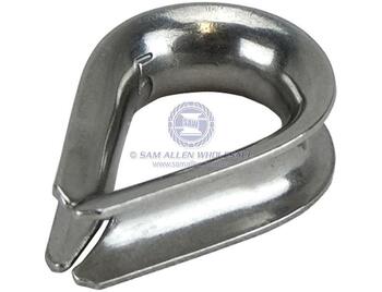 Sam Allen 5mm / 6mm Ss Rope / Wire Thimble