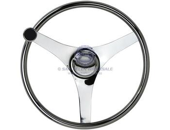Sam Allen 390Mm S/S Wheel Grips & Knob