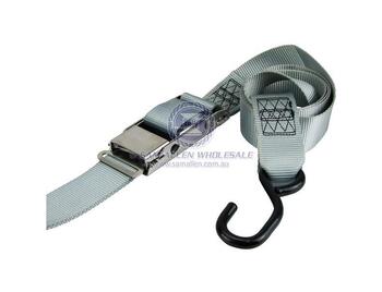 304G Stainless Steel Gunwale Over Centre Ratchet Tie-Down Strap S Hook 5.5m 44mm
