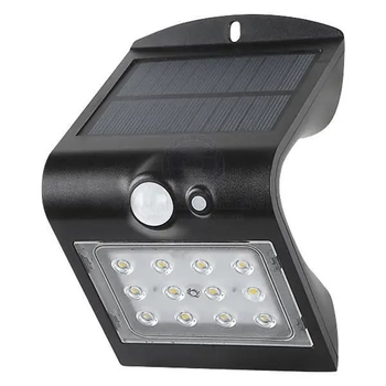 Led Wall Light Black Smart Solar