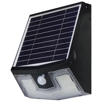 LED Solar Wall Light 7W Black with Remote