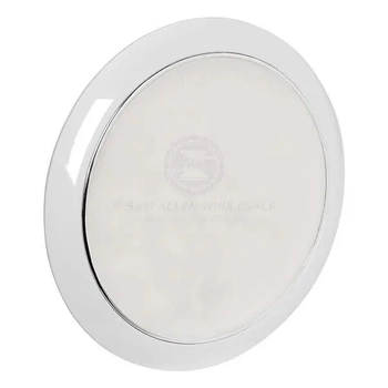 Light Cabin Led Round Touch Switch White With White Trim 130mm Diam
